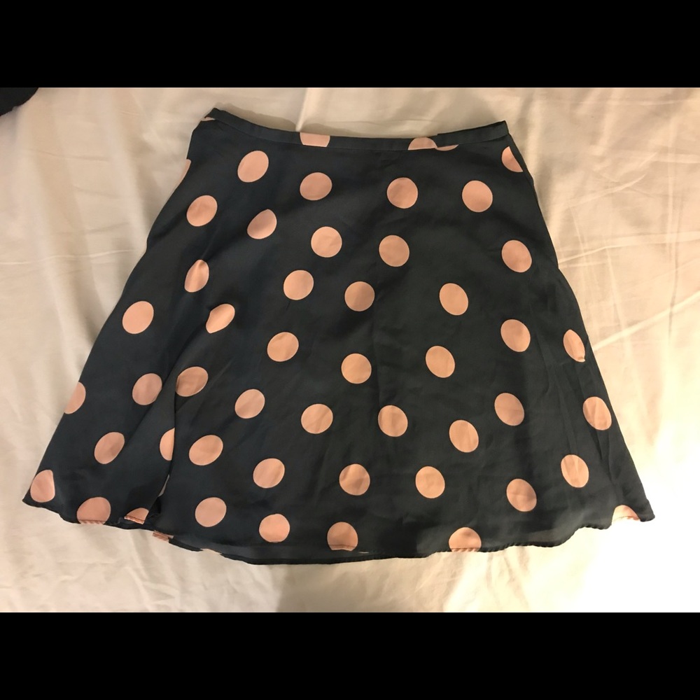 Loft polka dotted skirt